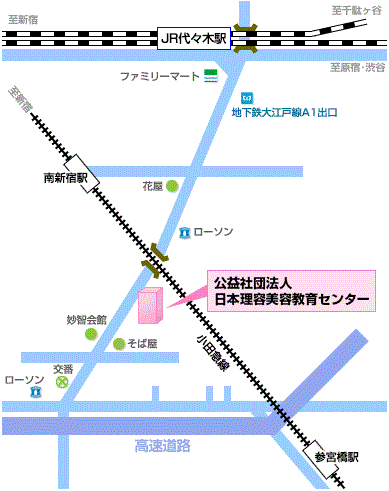 日本理容美容教育センター・地図